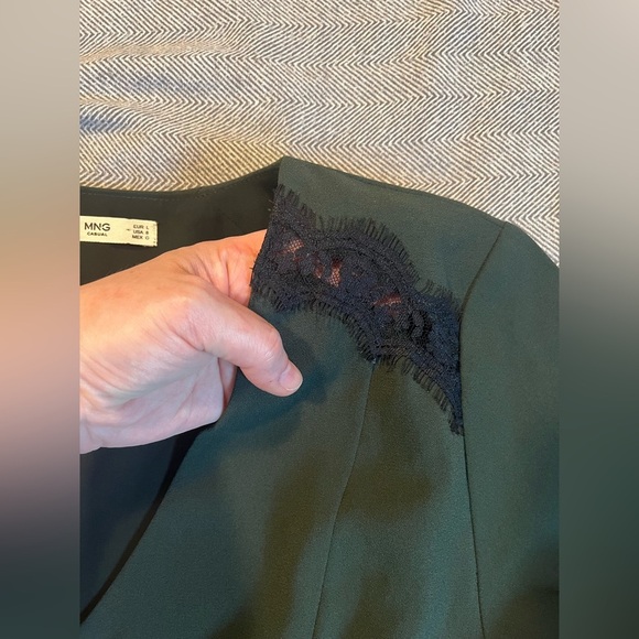 NWOT MNG by Mango Mini Dress with Lace Detail - Picture 5 of 12